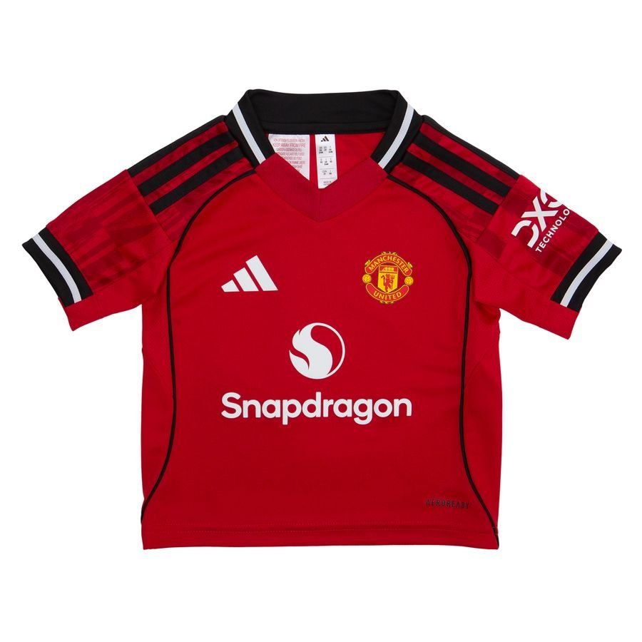 Manchester United Home Shirt 2025/26 Mini-Kit Kids-SoccerKits Hub | Buy Soccer Jerseys Online